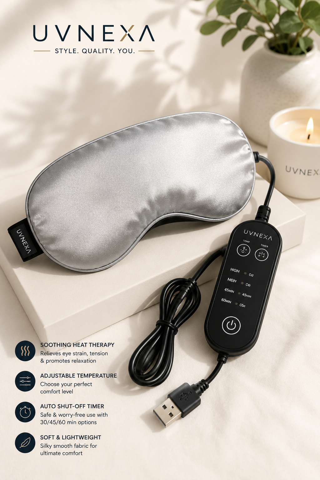UVNEXA™ Heated Eye Mask – Relax, Restore & Sleep Better